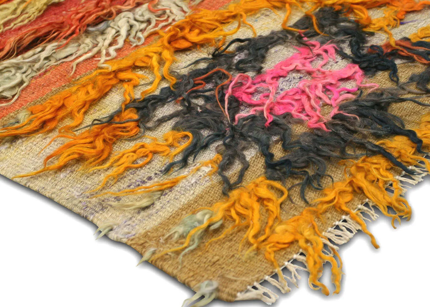 Vintage Turkish Tulu Rug - 3'9" x 3'8"