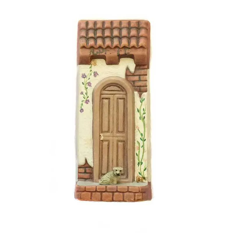 Wall Plaque Dog House Hand Painted